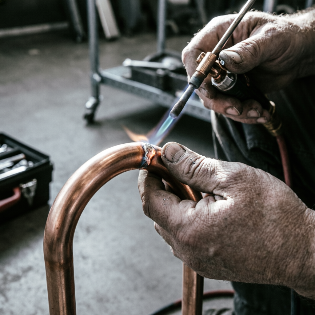 Handwerker bei der Arbeit